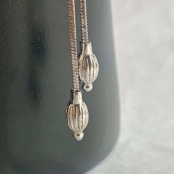 Glass Pave Sliding Initial C Pendant 26 Inch Necklace - Picture 3 of 4